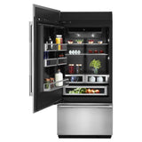 JENNAIR  36” Panel-ready Built-in Bottom-freezer Refrigerator (left-hand Door Swing) - Black Trim/Panel Ready (JB36NXFXLE)