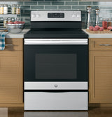 GE 30" Free-Standing Electric Range - Stainless Steel (JB645RKSS)