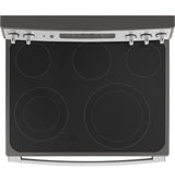 GE 30" Free-Standing Electric Convection Fingerprint Resistant Range - Stainless Steel (JB655YKFS)