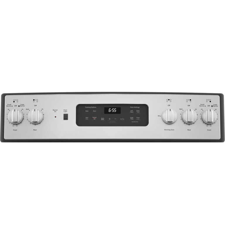 GE 30" Free-Standing Electric Convection Fingerprint Resistant Range - Stainless Steel (JB655YKFS)
