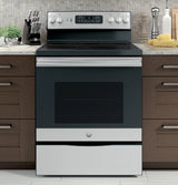 GE 30" Free-Standing Electric Convection Fingerprint Resistant Range -  (JB655YKFS)