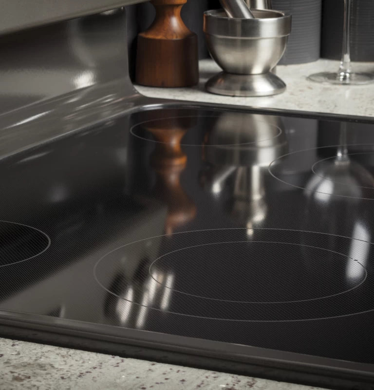 GE 30" Free-Standing Electric Convection Fingerprint Resistant Range -  (JB655YKFS)