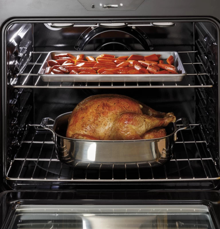 GE 30" Free-Standing Electric Convection Fingerprint Resistant Range -  (JB655YKFS)