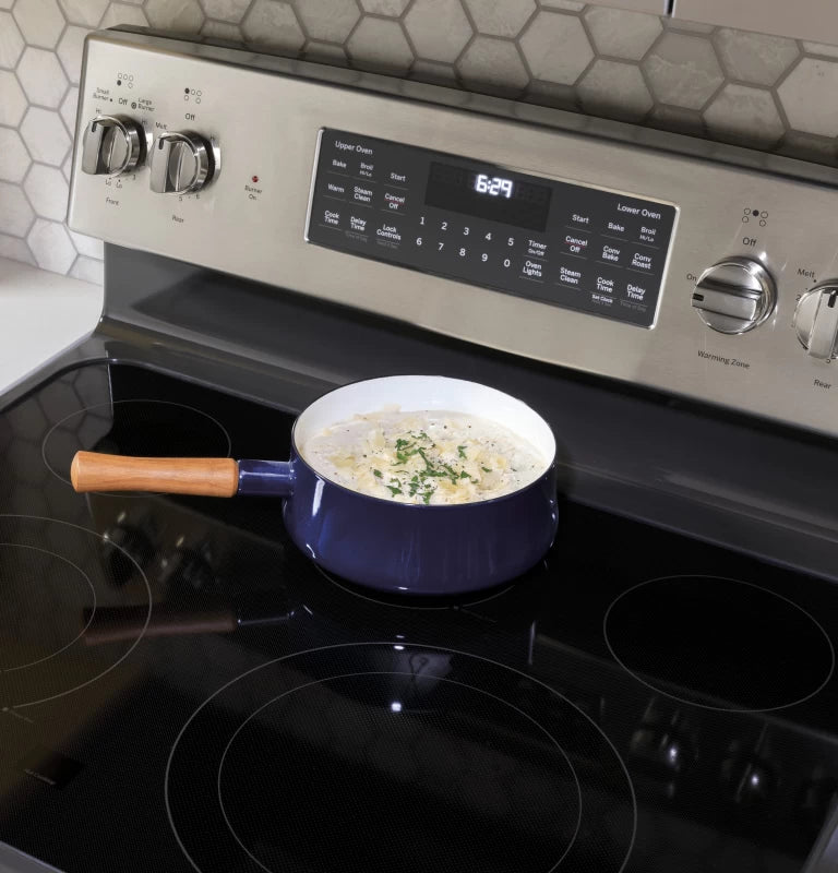 GE 30" Free-Standing Electric Convection Fingerprint Resistant Range -  (JB655YKFS)