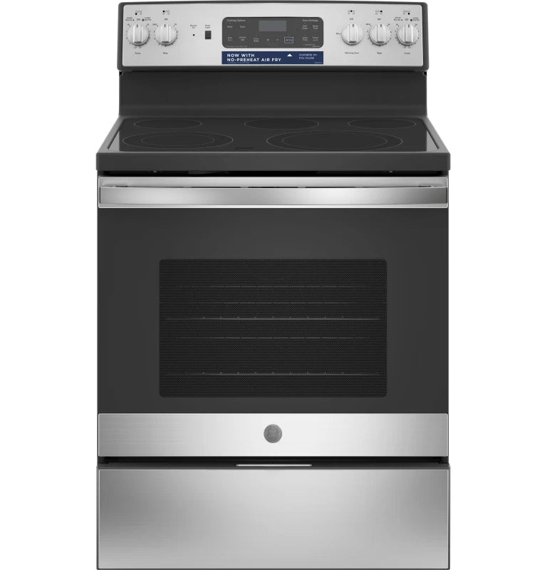 GE 30" Free-Standing Electric Convection Fingerprint Resistant Range -  (JB655YKFS)