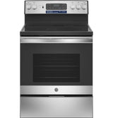 GE 30" Free-Standing Electric Convection Fingerprint Resistant Range -  (JB655YKFS)