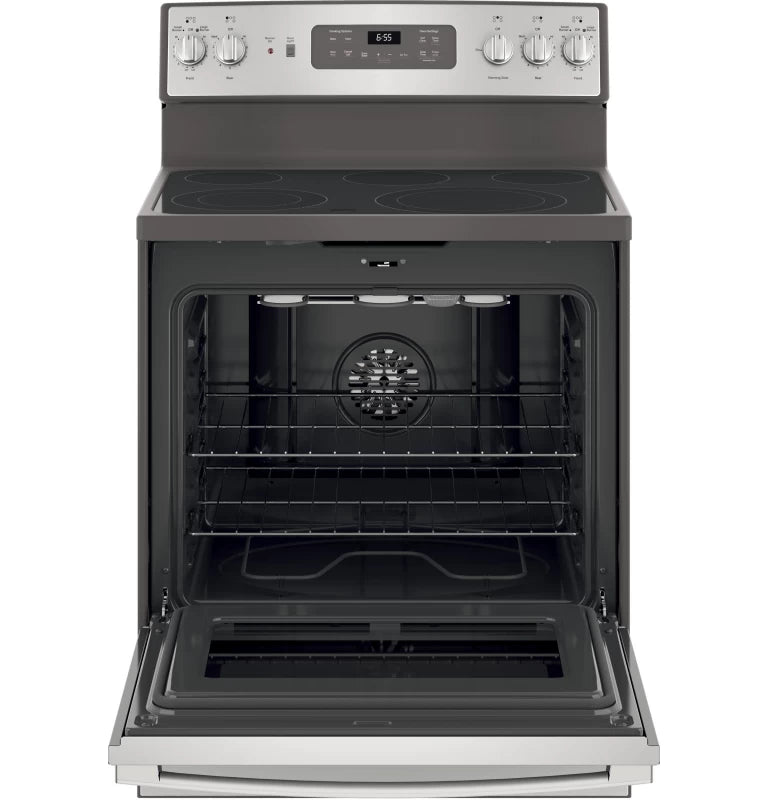 GE 30" Free-Standing Electric Convection Fingerprint Resistant Range -  (JB655YKFS)