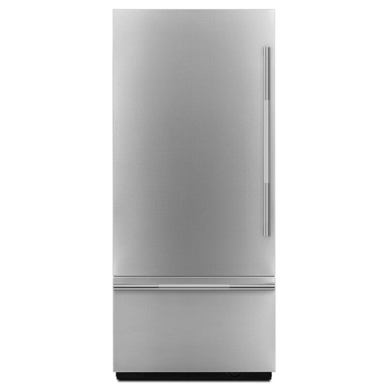 JennAir RISE 36" Fully Integrated Built-In Bottom-Freezer Refrigerator Panel-Kit (Left-Swing) - Stainless Steel (JBBFL36NHL)