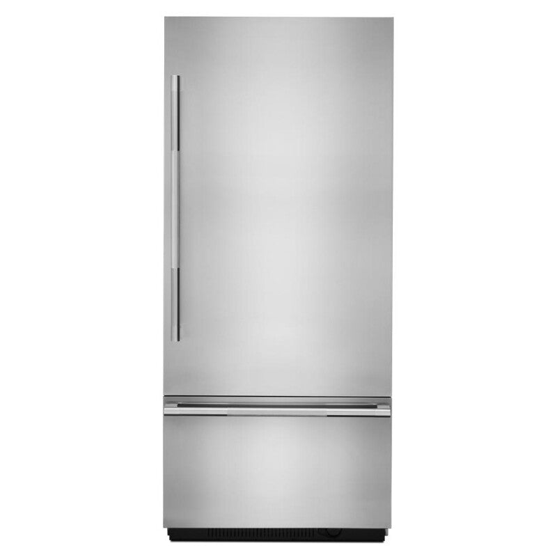JennAir RISE 36" Fully Integrated Built-In Bottom-Freezer Refrigerator Panel-Kit (Right-Swing) - Stainless Steel (JBBFR36NHL)