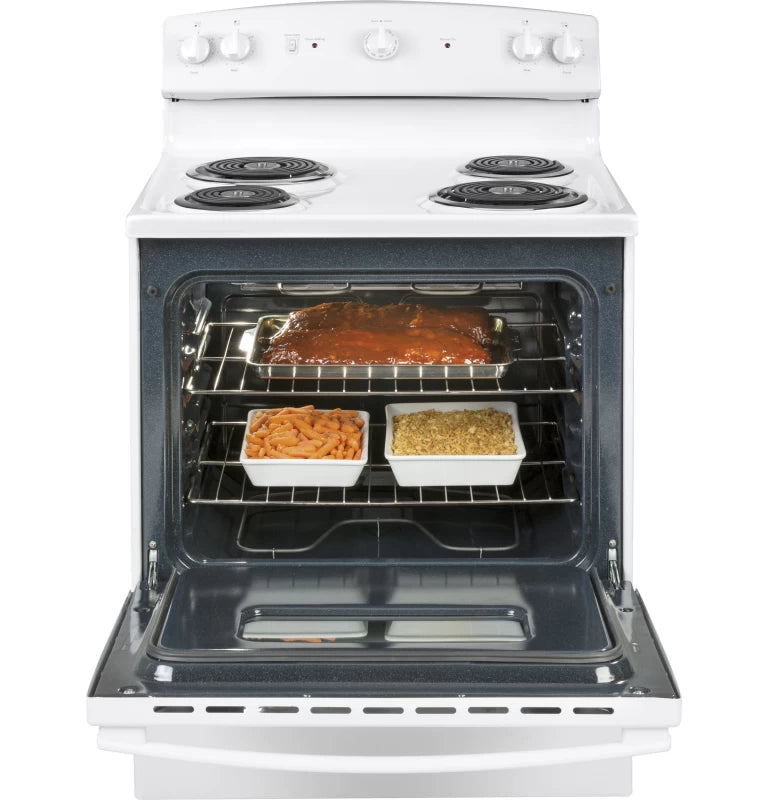 GE 30" Free-Standing Electric Range - White (JBS160DMWW)