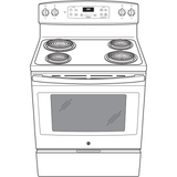 GE  Ge® Energy Star® 30" Free-standing Electric Range - Black (JBS360DMBB)