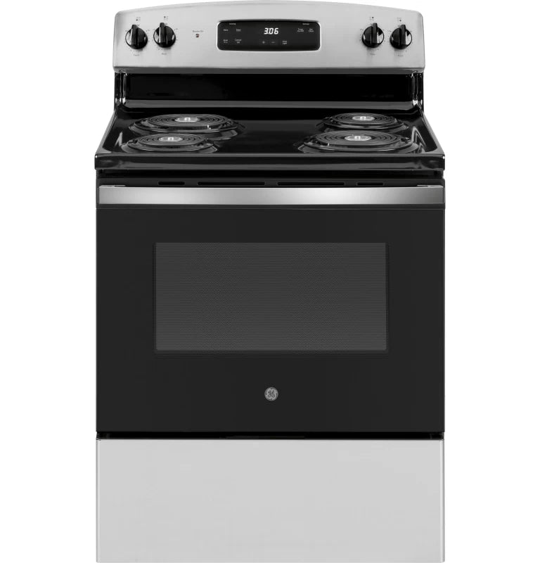 GE 30" Free-Standing Electric Range - Stainless Steel (JBS360RTSS)