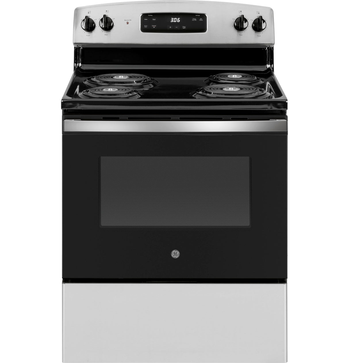 GE  30" Free-Standing Electric Range - Stainless Steel (JBS360RTSS)