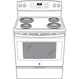 GE  30" Free-Standing Electric Range - Stainless Steel (JBS360RTSS)