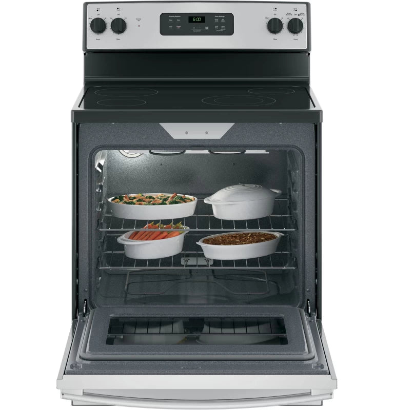 GE 30" Free-Standing Electric Range - Stainless Steel (JBS60RKSS)
