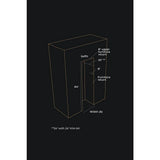 JENNAIR  18" Panel-ready Built-in Column Freezer, Right Swing - Panel Ready (JBZFR18IGX)
