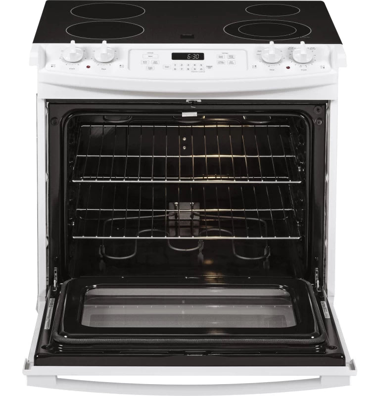GE  30" Drop-In Electric Range - White on White (JD630DTWW)
