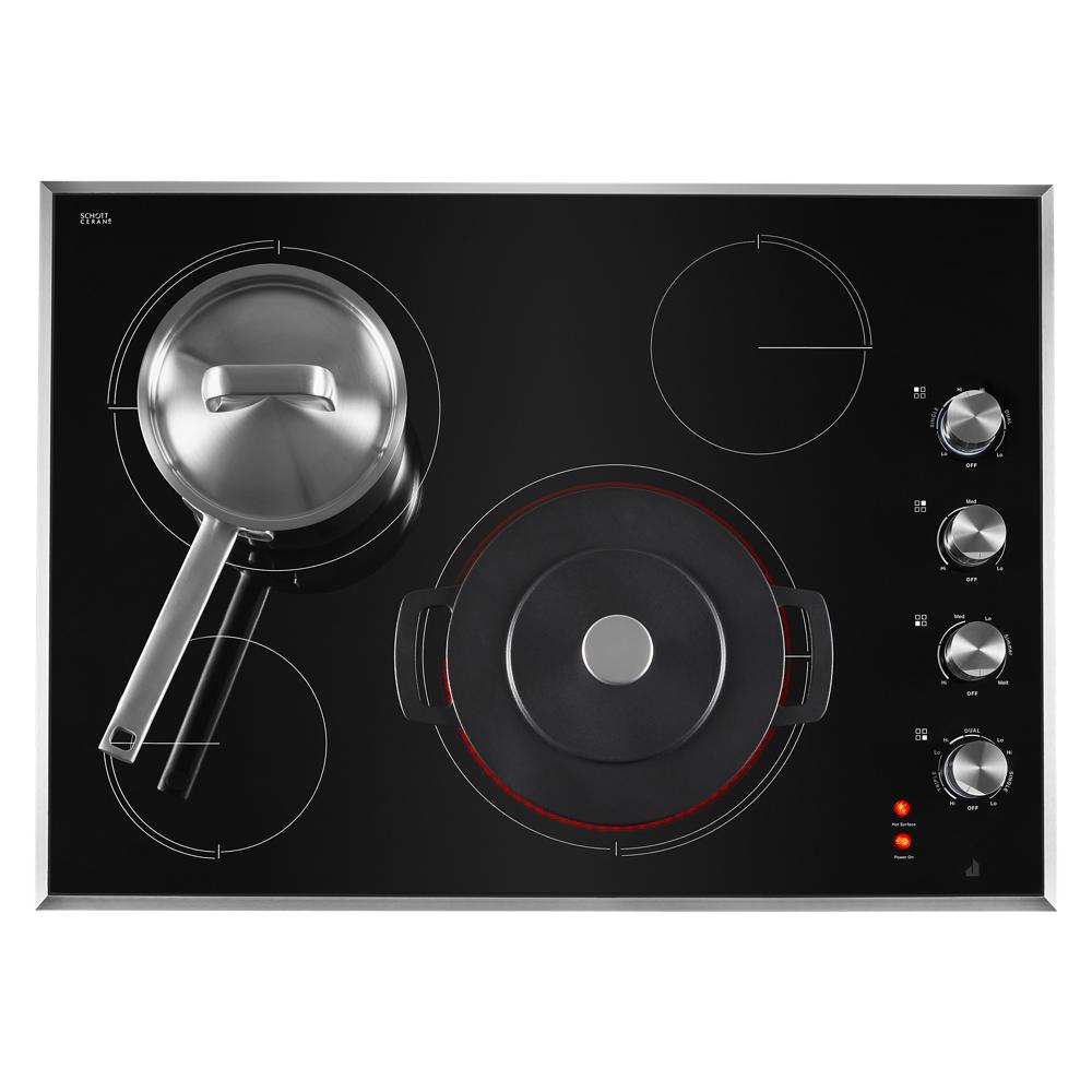 JennAir  Lustre Stainless 30" Electric Radiant Cooktop - Stainless Steel (JEC3430HS)