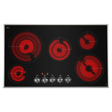 JennAir Lustre Stainless 36" Electric Radiant Cooktop - Stainless Steel (JEC3536HS)