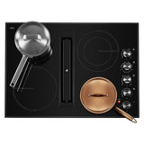 JENNAIR  Black Floating Glass 30" JX3™ Electric Downdraft Cooktop - Black (JED3430GB)