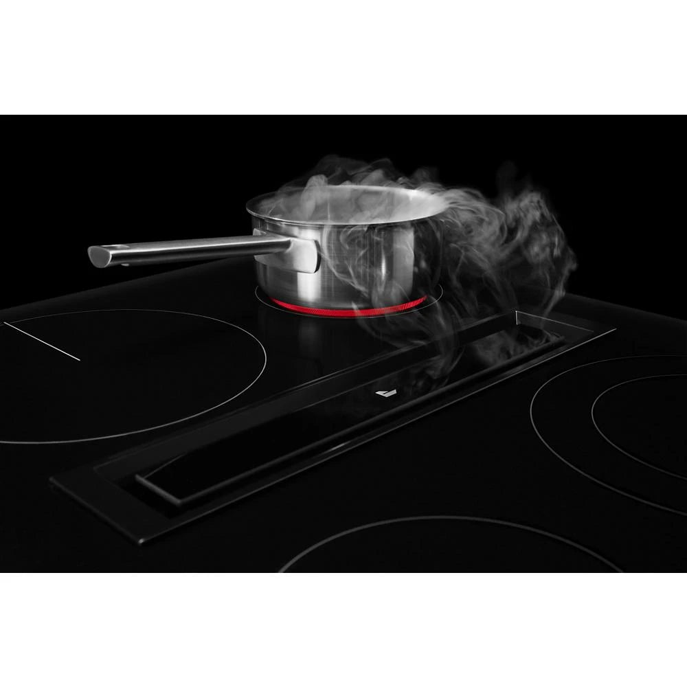 JENNAIR  Black Floating Glass 36" Jx3™ Electric Downdraft Cooktop - Black (JED3536GB)