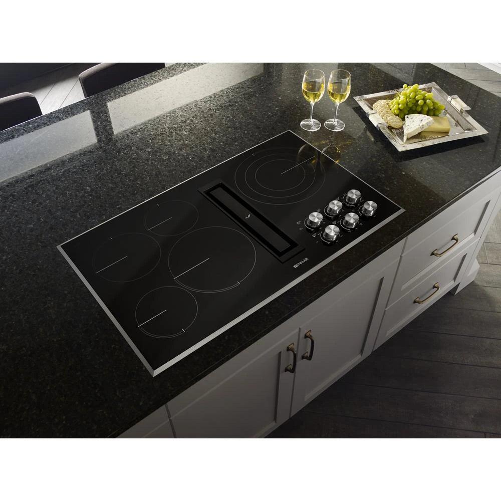 JENNAIR  Euro-style 36" Jx3™ Electric Downdraft Cooktop - Stainless Steel (JED3536GS)