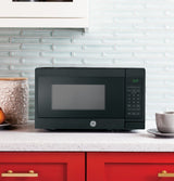 GE 0.7 Cu. Ft. Spacemaker Countertop Microwave Oven - Black (JEM3072DHBB)