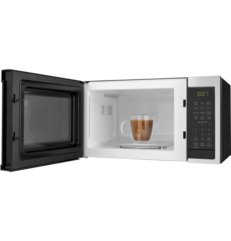 GE 0.9 Cu. Ft. Capacity Smart Countertop Microwave Oven with Scan-To-Cook Technology -  (JES1097SMSS)
