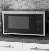 GE 0.9 Cu. Ft. Capacity Smart Countertop Microwave Oven with Scan-To-Cook Technology -  (JES1097SMSS)