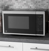GE 0.9 Cu. Ft. Capacity Smart Countertop Microwave Oven with Scan-To-Cook Technology - Stainless Steel (JES1097SMSS)