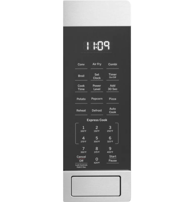 GE 1.0 Cu. Ft. Capacity Countertop Convection Microwave Oven with Air Fry - Black (JES1109RRSS)