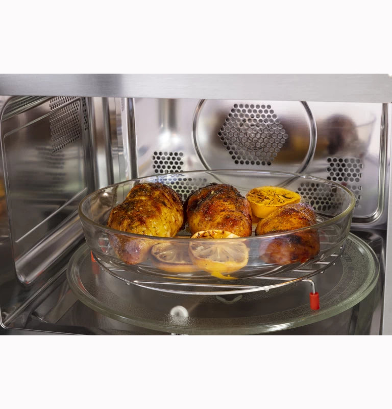 GE 1.0 Cu. Ft. Capacity Countertop Convection Microwave Oven with Air Fry -  (JES1109RRSS)