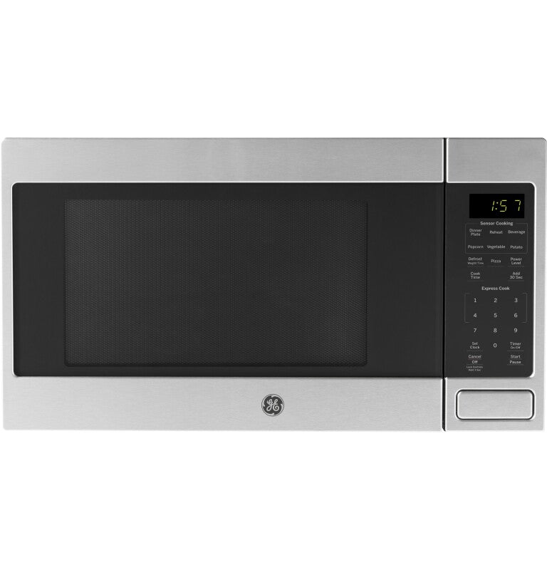 GE 1.6 Cu. Ft. Countertop Microwave Oven - Stainless Steel (JES1657SMSS)