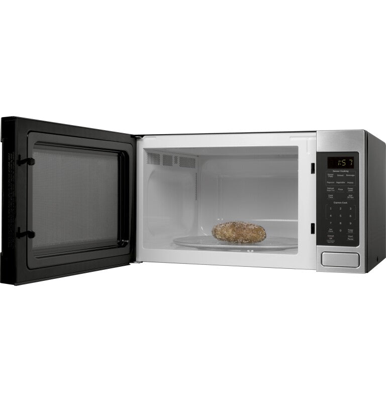 GE 1.6 Cu. Ft. Countertop Microwave Oven - Stainless Steel (JES1657SMSS)