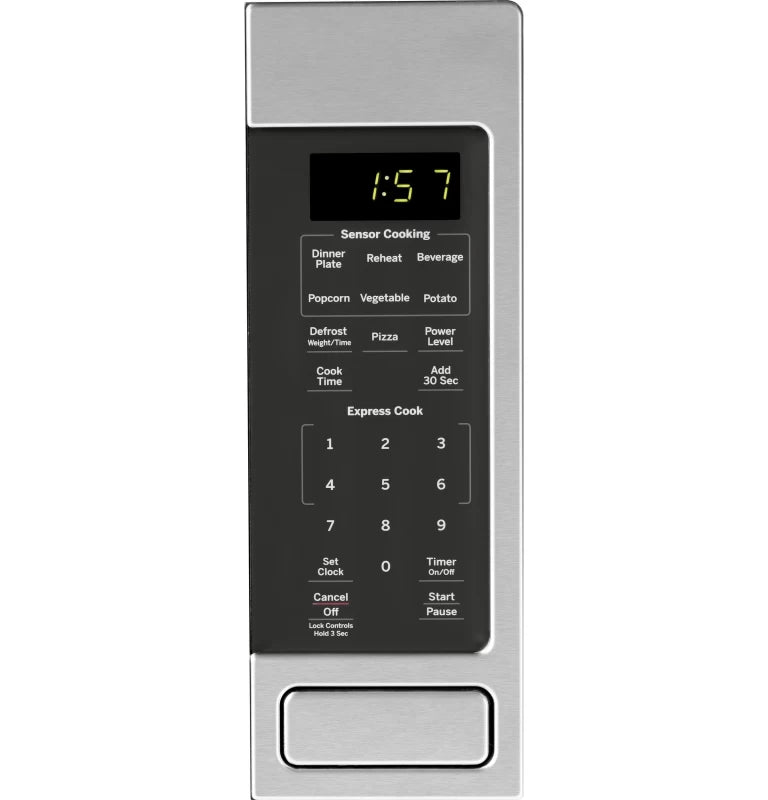 GE 1.6 Cu. Ft. Countertop Microwave Oven - Black (JES1657SMSS)