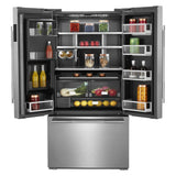 JENNAIR  72” Counter-Depth French Door Refrigerator with Obsidian Interior - Stainless Steel (JFFCC72EHL)