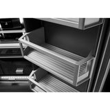 JENNAIR  Rise™ 36” Counter-depth French Door Refrigerator With Obsidian Interior - Stainless Steel (JFFCC72EHL)