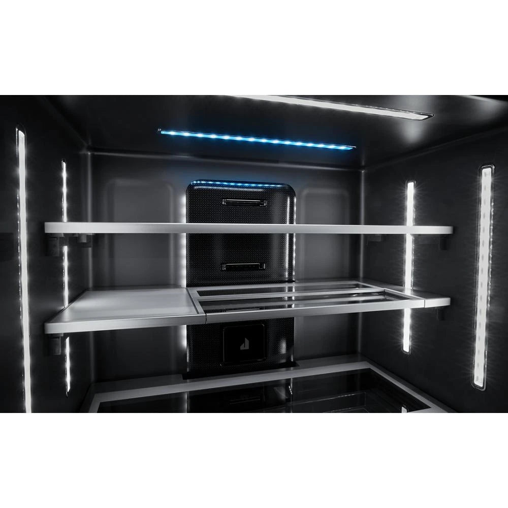 JENNAIR  72” Counter-Depth French Door Refrigerator with Obsidian Interior - Stainless Steel (JFFCC72EHL)