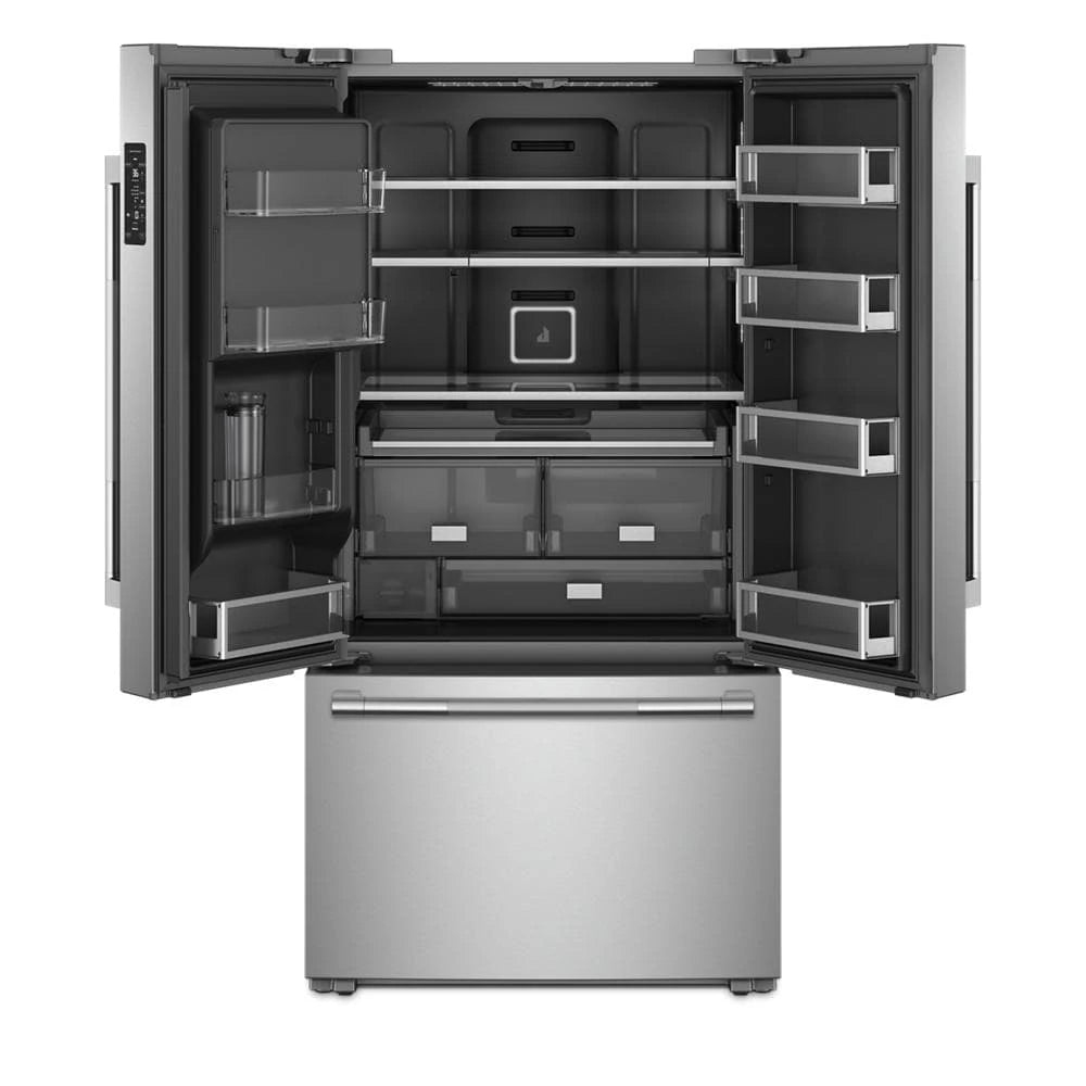 JENNAIR  72” Counter-Depth French Door Refrigerator with Obsidian Interior - Stainless Steel (JFFCC72EHL)