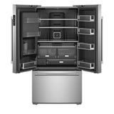 JENNAIR  72” Counter-Depth French Door Refrigerator with Obsidian Interior - Stainless Steel (JFFCC72EHL)