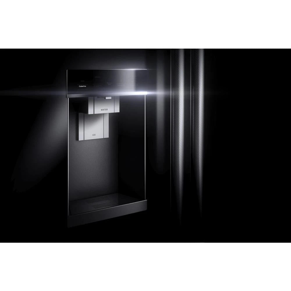 JENNAIR  Rise™ 36” Counter-depth French Door Refrigerator With Obsidian Interior - Stainless Steel (JFFCC72EHL)