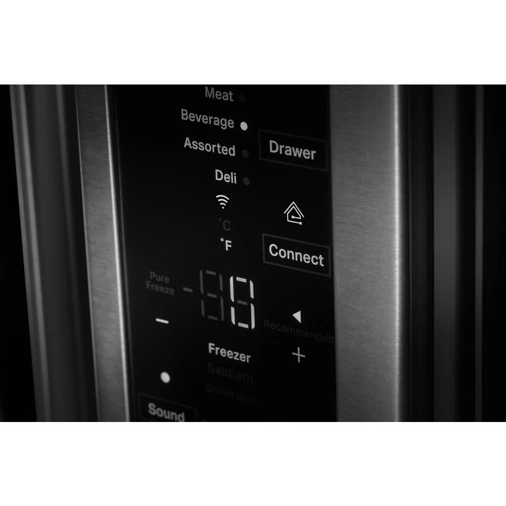 JENNAIR  Rise™ 36” Counter-depth French Door Refrigerator With Obsidian Interior - Stainless Steel (JFFCC72EHL)