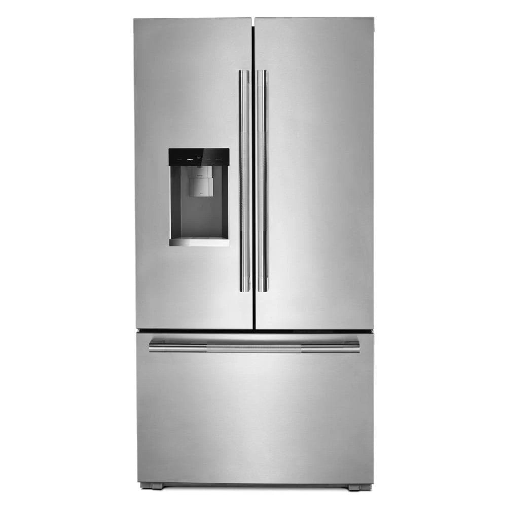 JENNAIR  Rise™ 36” Counter-depth French Door Refrigerator With Obsidian Interior - Stainless Steel (JFFCC72EHL)