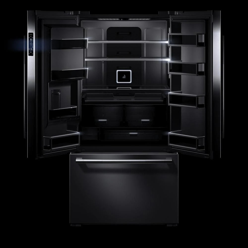 JENNAIR  Rise™ 36” Counter-depth French Door Refrigerator With Obsidian Interior - Stainless Steel (JFFCC72EHL)