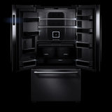 JENNAIR  Rise™ 36” Counter-depth French Door Refrigerator With Obsidian Interior - Stainless Steel (JFFCC72EHL)