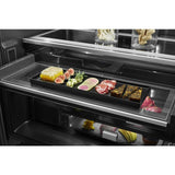 JENNAIR  72” Counter-Depth French Door Refrigerator with Obsidian Interior - Stainless Steel (JFFCC72EHL)
