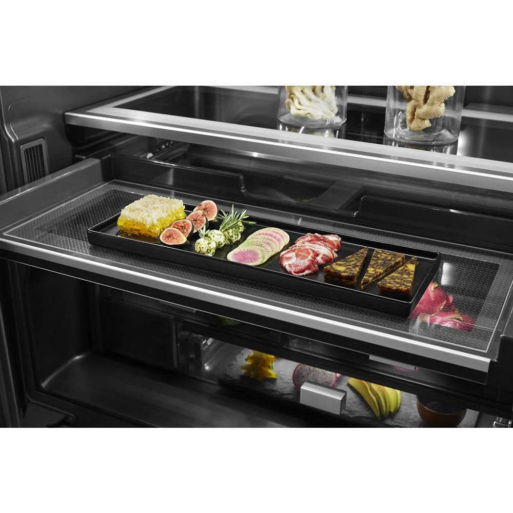 JENNAIR  Rise™ 36” Counter-depth French Door Refrigerator With Obsidian Interior - Stainless Steel (JFFCC72EHL)