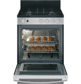 GE 24" Steam Clean Free-Standing/Slide-in Gas Range - Stainless Steel (JGAS640RMSS)