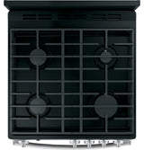 GE  24" Steam Clean Free-Standing/Slide-in Gas Range - Stainless Steel/Black (JGAS640RMSS)