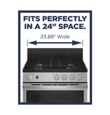 GE 24" Steam Clean Free-Standing/Slide-in Gas Range - Stainless Steel (JGAS640RMSS)